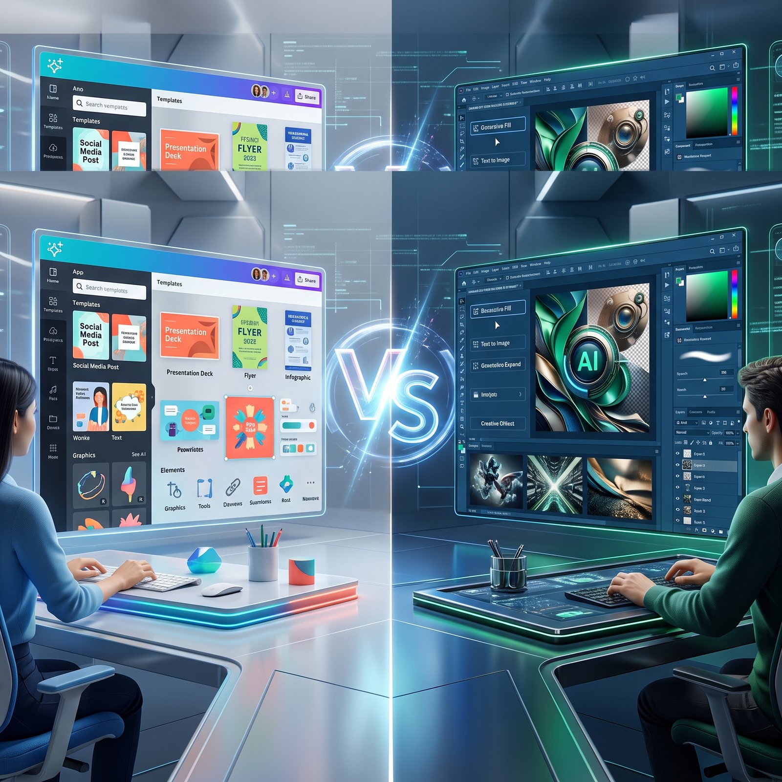 Canva AI vs Adobe Firefly